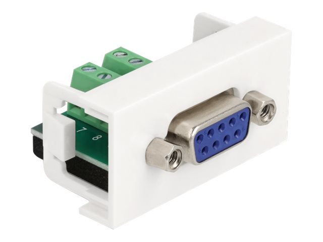 Image DELOCK Easy 45 Modul D-Sub 9 Pin Buchse zu 10 Pin Terminalblock 22,5 x 45 mm