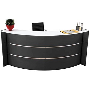 Image kerkmann Bogentheke BARI, (B)2.550 x (T)1.200 mm, anthrazit