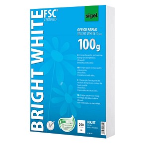 Image SIGEL Tintenstrahl Druckerpapier Sigel Bright White Office Paper IP125 DIN A4 1