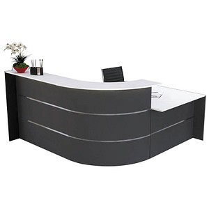 Image kerkmann Kleine L-Theke BARI mit Beratungsplatz, anthrazit