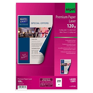 Image SIGEL Premium Quality Paper for Colour Laser/Copier LP322 - Doppelseitiges Papi