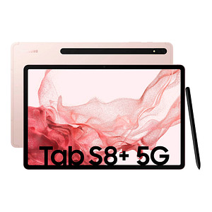 Image SAMSUNG Galaxy Tab S8 Plus 5G Tablet 31,5 cm (12,4 Zoll) 256 GB pink gold