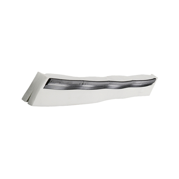 Image Zubehör/Ersatzteil: Ersatz-Gummilippe, 2-Lippig | weiß 420 mm x 20 mm x 40 mm