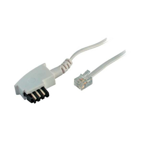 Image SCONN Anschlusskabel TAE-F - Westernstecker 6/4  3,0 m weiss