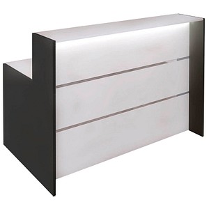 Image kerkmann Lineartheke BARI Kompakt, weiß/anthrazit