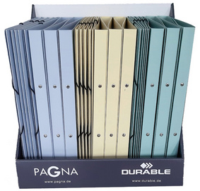 Image PAGNA Ringbücher + Gummizugmappen "Pastell eco", Display