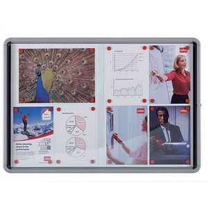 Image nobo Schaukasten Premium Plus, Metall-Rückwand, 15 x DIN A4