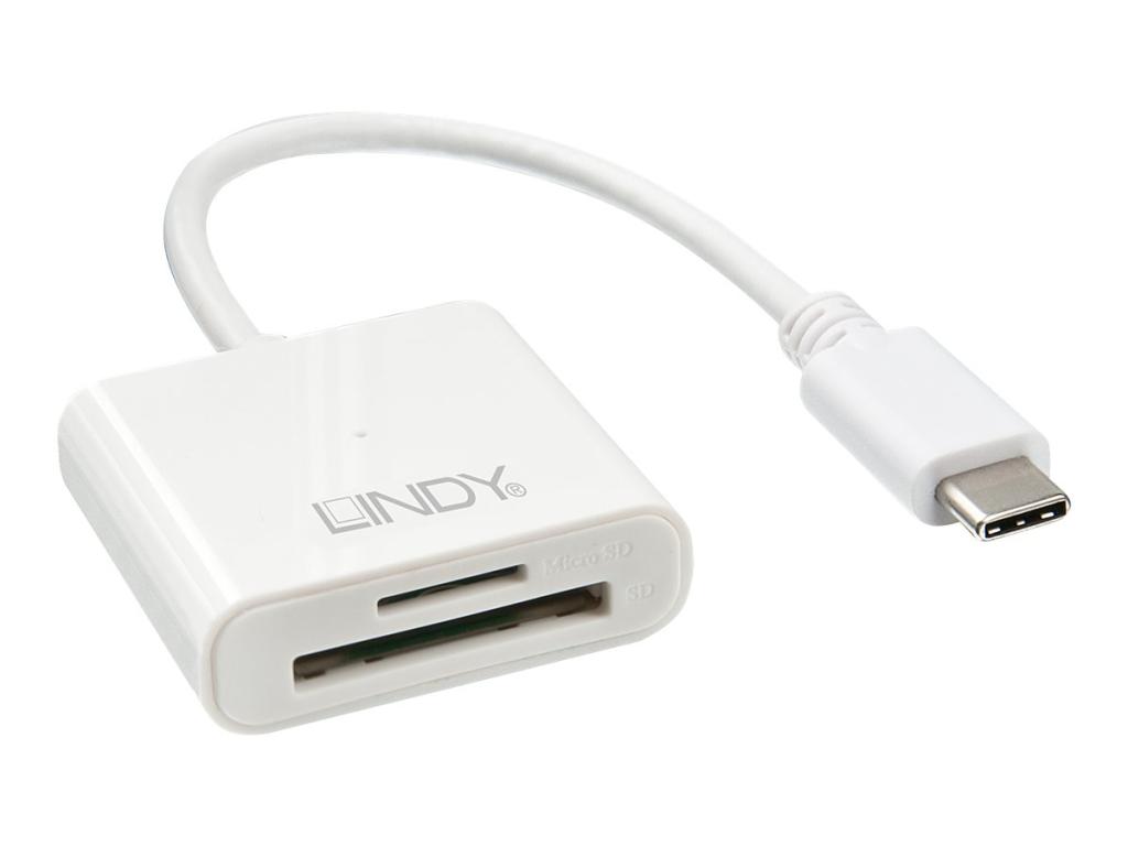 Image LINDY USB 3.1 Typ C SD/microSD Card Reader