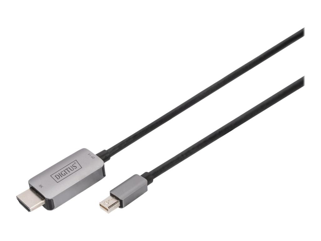Image DIGITUS 8K Mini DisplayPort Adapterkabel, mini-DP - HDMI-A