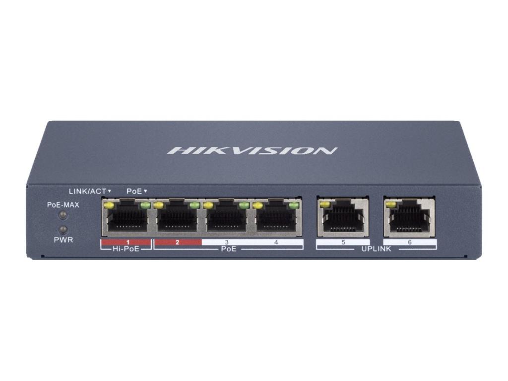 Image HIKVISION Digital Technology DS-3E1106HP-EI Netzwerk-Switch Managed Fast Ethern