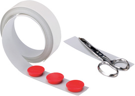 Image magnetoplan Magnetband weiß, selbstklebend, 35 mm x 5 m