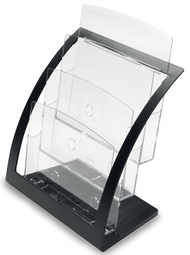 Image deflecto Prospekthalter Contemporary, DIN A4, schwarz