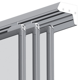 Image FRANKEN 3-fach Konferenzschiene PRO, Aluminium, 4.000 mm