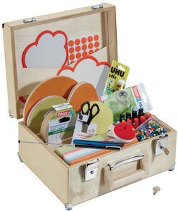 Image FRANKEN Moderationskoffer U-Act! Line, 2.200 Teile, Holz Koffer aus Birkenholz 