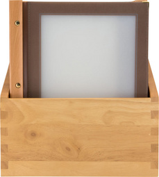 Image Restposten:Securit Einlegehüllen für Speisekarten-Mappe WOOD