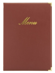 Image Securit Speisekarten-Mappe CLASSIC, A4, weinrot