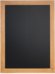 Image Securit Kreidetafel UNIVERSAL, mit Holzrahmen, teak