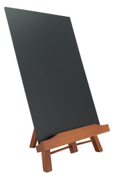 Image Securit Tisch-Kreidetafel JUNIOR mit Staffelei, mahagoni