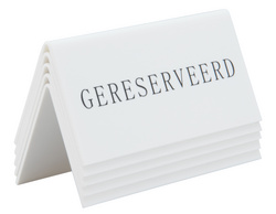 Image Securit Tischaufsteller GERESERVEERD, 5er Set