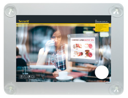 Image Securit Fenster-Plakatrahmen, DIN A4, grau