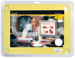 Image Securit Fenster-Plakatrahmen, DIN A4, gelb