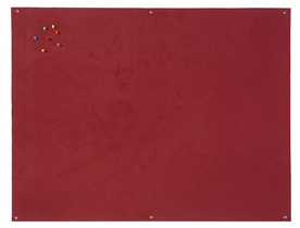 Image Bi-Office Filztafel, rahmenlos, 900 x 600 mm, burgunderrot