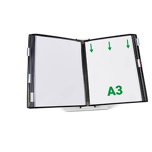 Image tarifold Sichttafelsystem 433107 DIN A3 schwarz mit 10 St. Sichttafeln