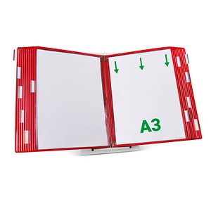 Image tarifold Sichttafelsystem 433203 DIN A3 rot mit 20 St. Sichttafeln