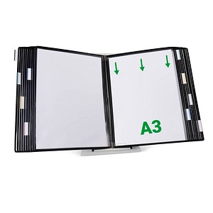 Image tarifold Sichttafelsystem 433207 DIN A3 schwarz mit 20 St. Sichttafeln