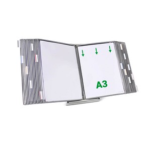 Image tarifold Sichttafelsystem 433300 DIN A3 grau mit 30 St. Sichttafeln
