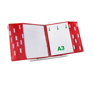 Image tarifold Sichttafelsystem 433403 DIN A3 rot mit 40 St. Sichttafeln