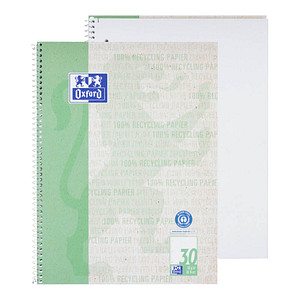 Image Oxford Collegeblock "Recycling", DIN A4+, 80 Blatt, blanko