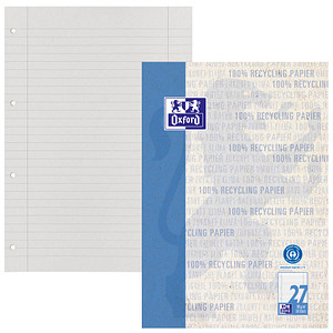Image Oxford Schulblock "Recycling", DIN A4, 50 Blatt, Lineatur 27