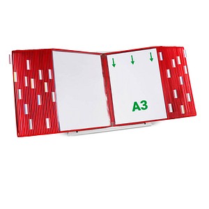 Image tarifold Sichttafelsystem 433503 DIN A3 rot mit 50 St. Sichttafeln