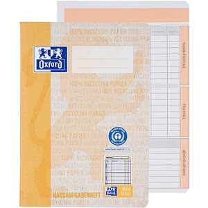 Image Oxford Hausaufgabenheft "Recycling", DIN A5, 48 Blatt