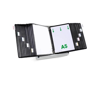 Image tarifold Sichttafelsystem 435307 DIN A5 schwarz mit 30 St. Sichttafeln