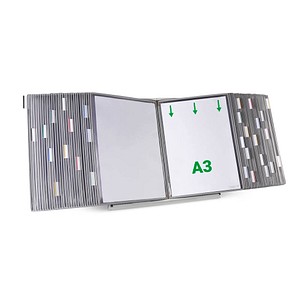 Image tarifold Sichttafelsystem 433600 DIN A3 grau mit 60 St. Sichttafeln