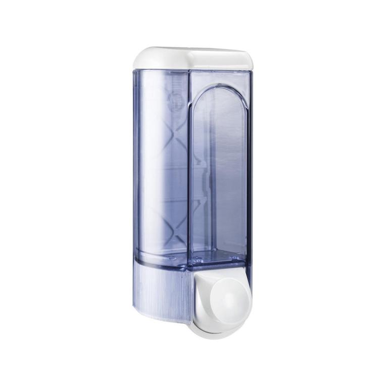 Image Seifencreme-Spender "Serie Acqualba", 800 ml | weiß/transparent Kunststoffspender, frei nachfüllbar