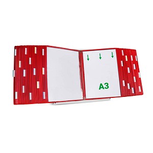 Image tarifold Sichttafelsystem 433603 DIN A3 rot mit 60 St. Sichttafeln