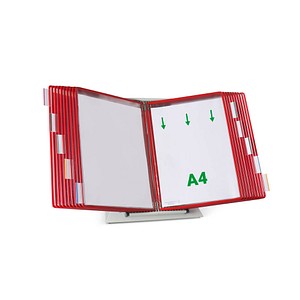 Image tarifold Sichttafelsystem 434203 DIN A4 rot mit 20 St. Sichttafeln