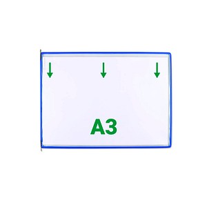 Image tarifold Drehzapfentafel, DIN A3 quer, blau