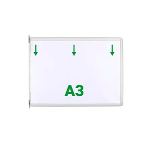 Image 10 tarifold Sichttafeln DIN A3 quer weiß, Öffnung oben
