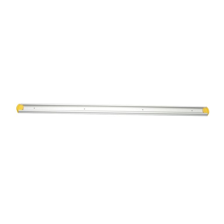 Image Gerätehalterschiene, 90 cm inklusive 2 farbige Endkappen | gelb Wandschiene aus Aluminium für Hygiene-Wandhaltersystem/Gerätehalter, passender Halter ||70598||