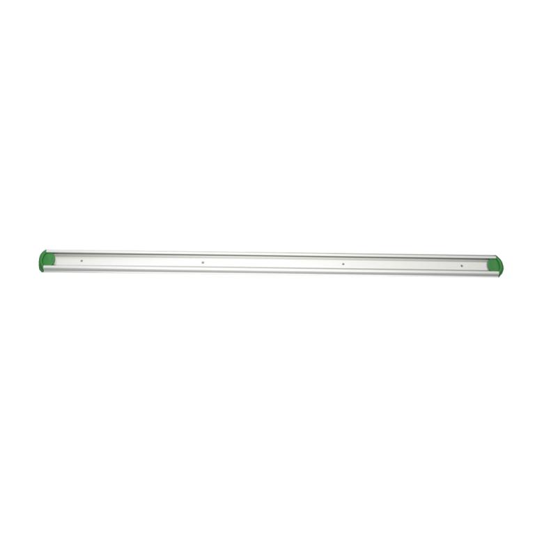 Image Gerätehalterschiene, 90 cm inklusive 2 farbige Endkappen | grün Wandschiene aus Aluminium für Hygiene-Wandhaltersystem/Gerätehalter, passender Halter ||70598||