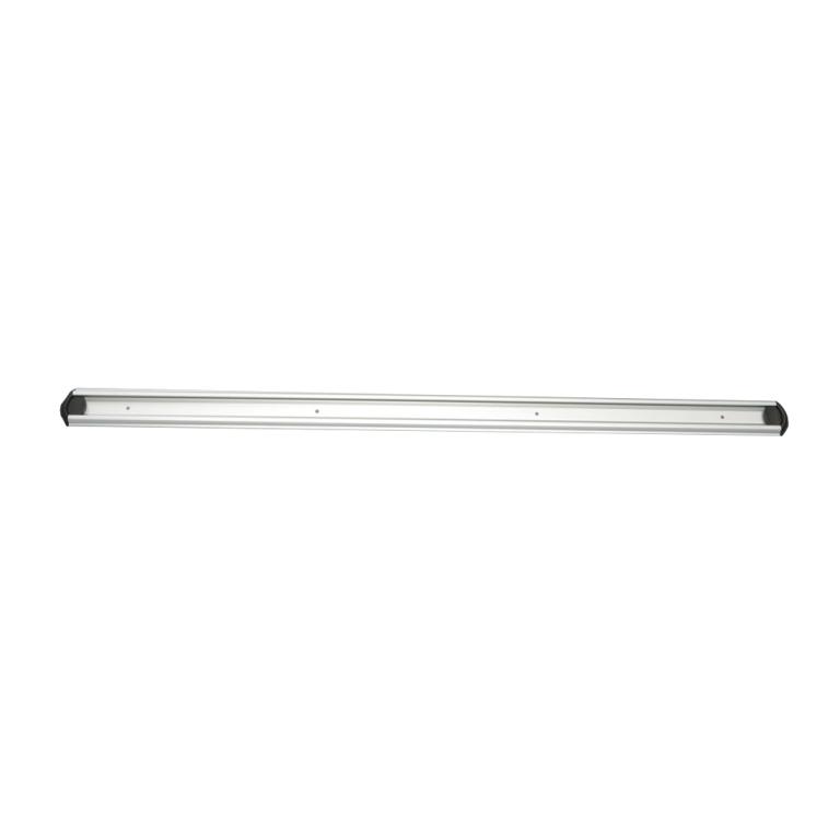 Image Gerätehalterschiene, 90 cm inklusive 2 farbige Endkappen | schwarz Wandschiene aus Aluminium für Hygiene-Wandhaltersystem/Gerätehalter, passender Halter ||70598||