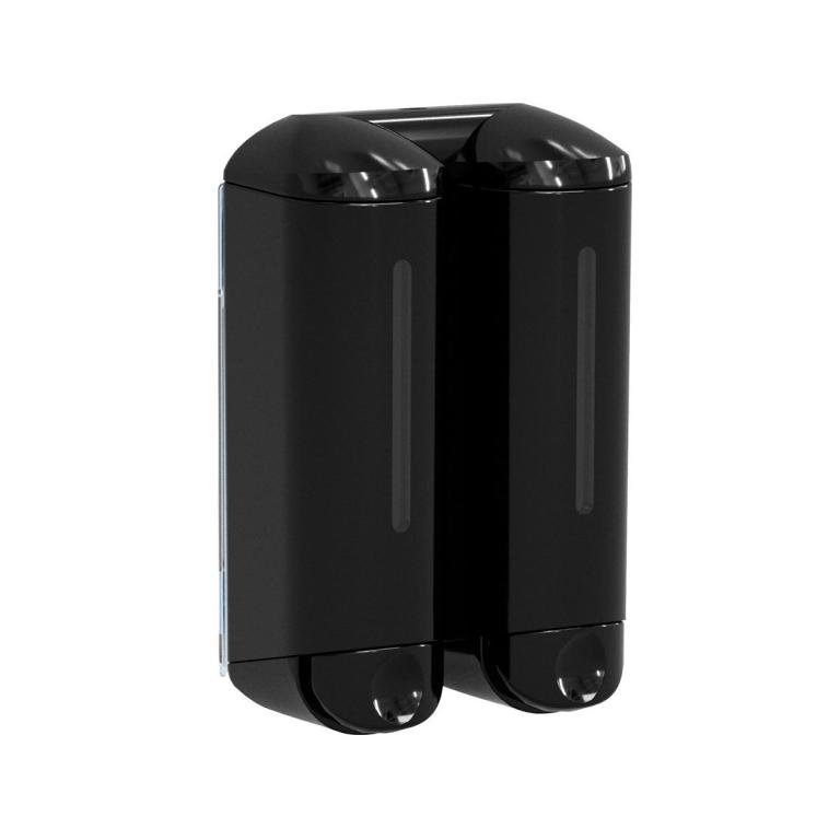 Image Seifenspender Twin, "Serie Home", 2 x 250 ml | schwarz 