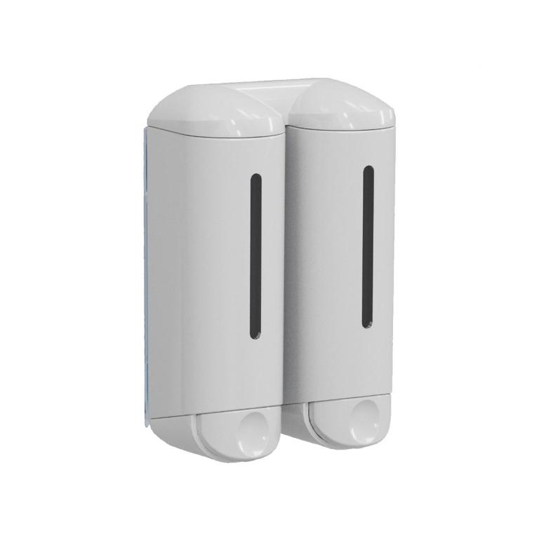 Image Seifenspender Twin, "Serie Home", 2 x 250 ml | weiß 
