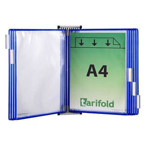 Image tarifold Wand-Sichttafelsystem 414101 DIN A4 blau mit 10 St. Sichttafeln