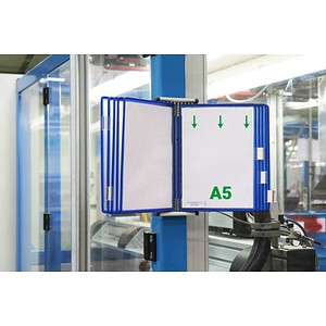 Image tarifold Wand-Sichttafelsystem 415101 DIN A5 blau mit 10 St. Sichttafeln