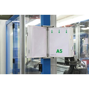 Image tarifold Wand-Sichttafelsystem 415102 DIN A5 weiß mit 10 St. Sichttafeln